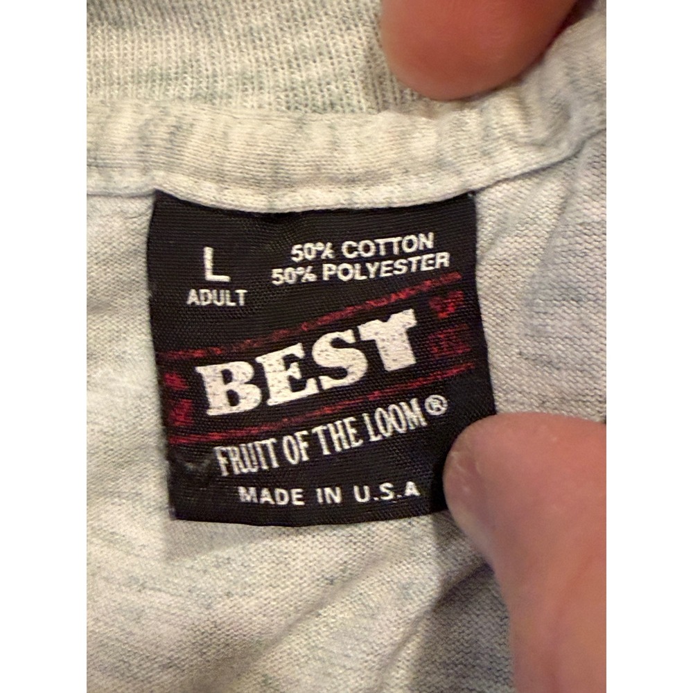 Vintage T-Shirt Mens L 93 Kiamichi Baptist Association Teamwork Choices Graphic* - Picture 4 of 9